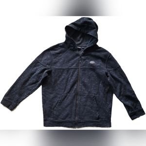 Vans Dark Gray Fleece Zip Up Hoodie - Youth XL - EUC